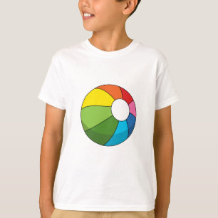 Farbenfrohe Strandball T-Shirt