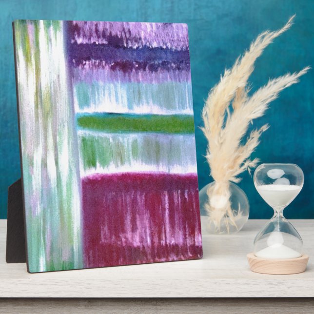 farbenfrohe Straße Fotoplatte (Seite)