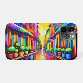 Farbenfrohe Street Scene Art Case-Mate iPhone Hülle