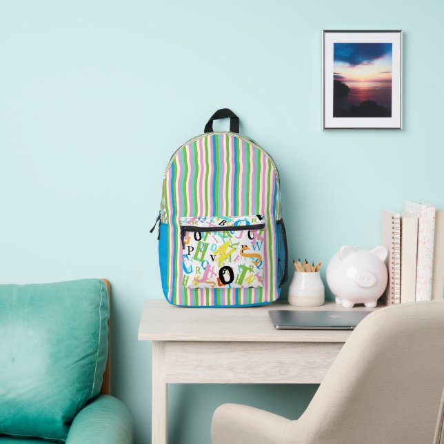 Farbenfrohe Streifen  Bedruckter Rucksack (InSitu)