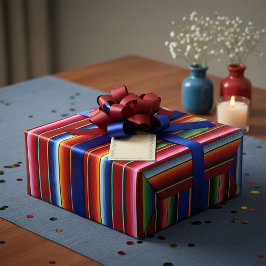 Farbenfrohe Streifen Geschenkpapier