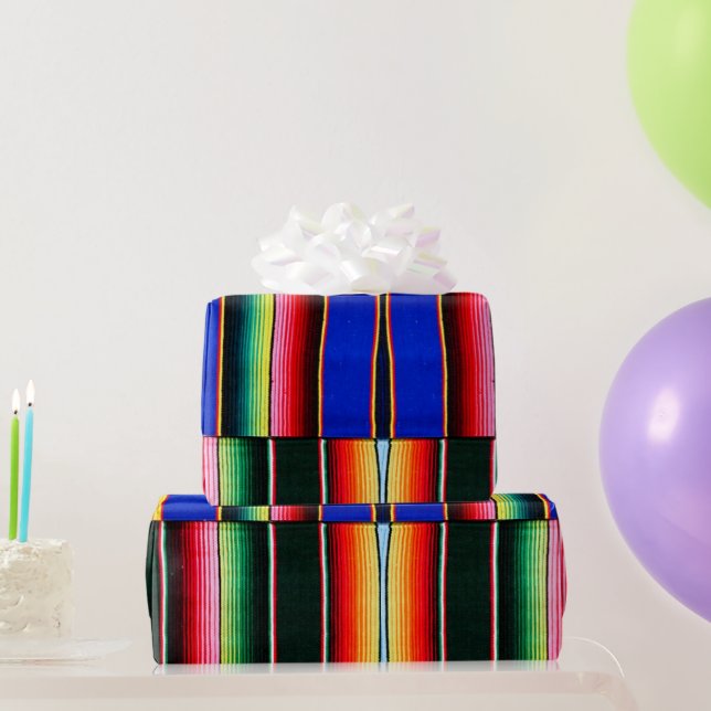 Farbenfrohe Streifen Geschenkpapier (Partygeschenke)