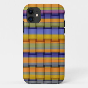 Farbenfrohe Streifen Retro-Grafikdesign Case-Mate iPhone Hülle