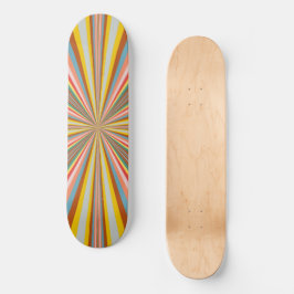 Farbenfrohe Streifen Skateboard