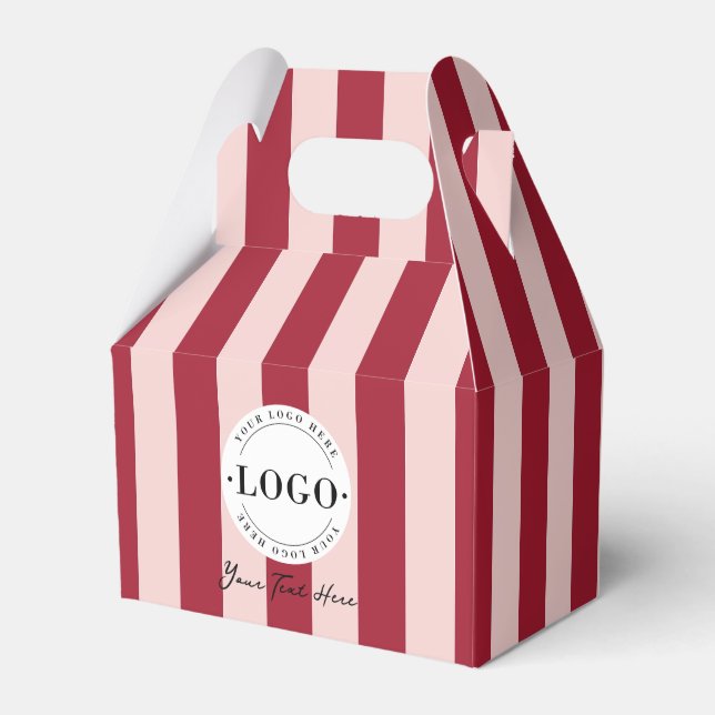 Farbenfrohe Streifen Unternehmen Geschenke für die Geschenkschachtel (Vorderseite)