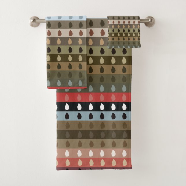 Farbenfrohe Stribal Badhandtuch Set (Insitu)