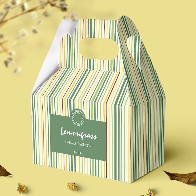 Farbenfrohe Stricklines Soap Box Business Packung Geschenkschachtel (Von Creator hochgeladen)