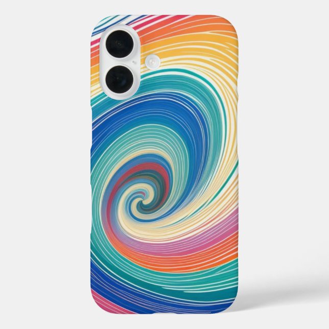 Farbenfrohe Strickwellen Case-Mate iPhone Hülle (Rückseite)