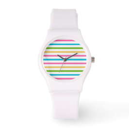 Farbenfrohe Stripe Beach eWatch Armbanduhr