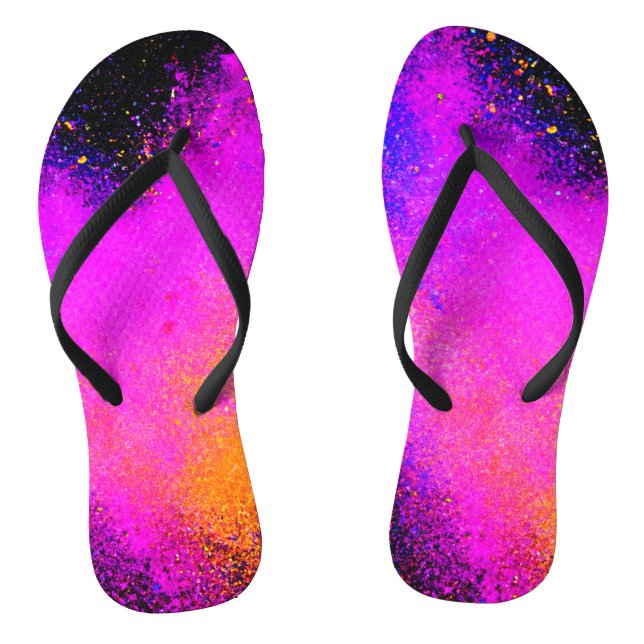 Farbenfrohe Stromausfall Flip Flops (Fußbett)