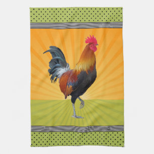 Farbenfrohe Strutting Rooster Design Küchentücher