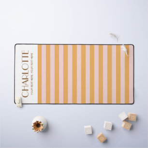 Farbenfrohe, stylische, helle Minimalistische Stre Schreibtischunterlage