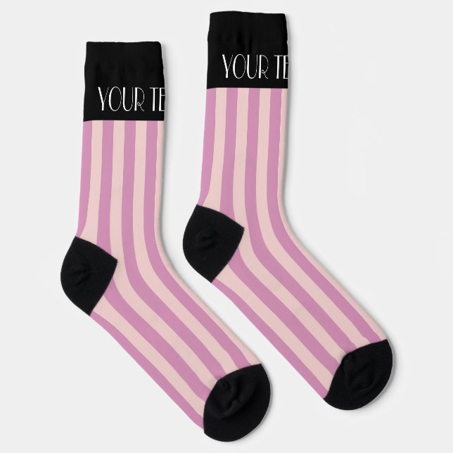 Farbenfrohe, stylische, helle Minimalistische Stre Socken (Rechts)