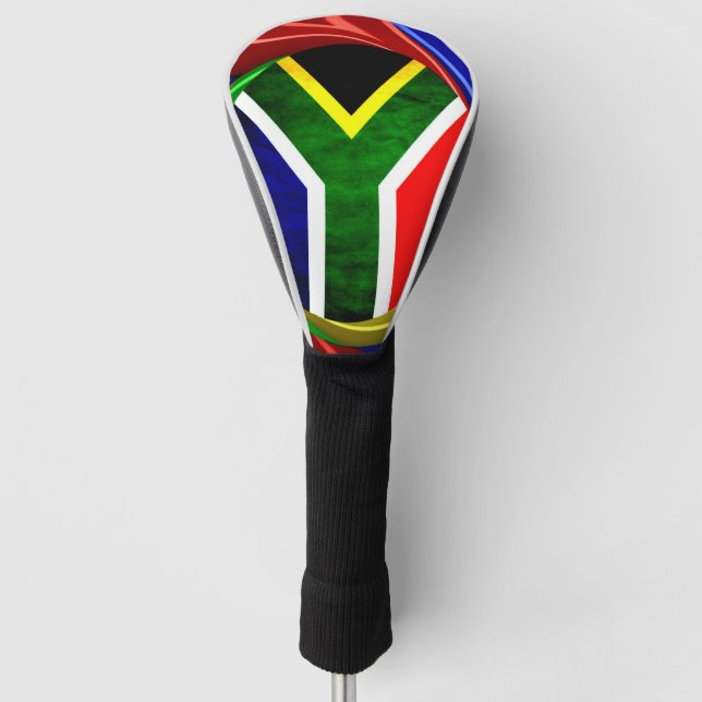 Farbenfrohe Südafrikanische Flagge Golf Headcover (Vorderseite)