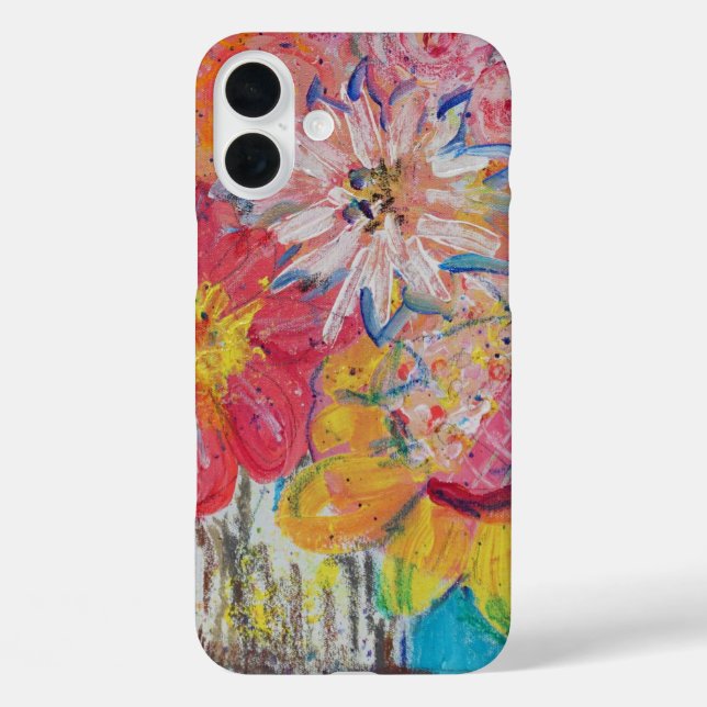 Farbenfrohe Suns von Lydias Art Sangria Case-Mate iPhone Hülle (Rückseite)