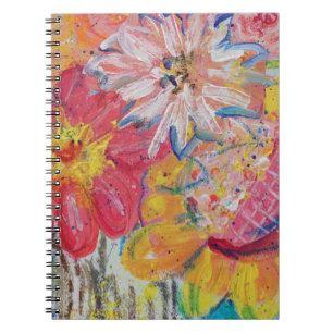 Farbenfrohe Suns von Lydias Art Sangria Notizblock