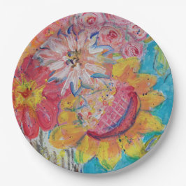 Farbenfrohe Suns von Lydias Art Sangria Pappteller