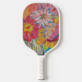 Farbenfrohe Suns von Lydias Art Sangria Pickleball Schläger