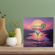 Farbenfrohe Sunset Margarita