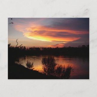 Farbenfrohe Sunset Postcard Postkarte