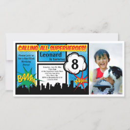 Farbenfrohe Superhero Comic Boy's Geburtstagsparty