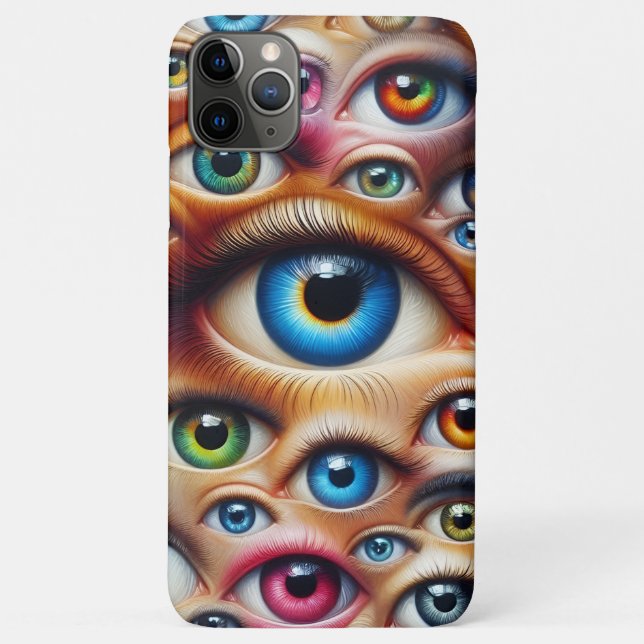 Farbenfrohe Surreal Eyes iPhone-Hülle Case-Mate iPhone Hülle (Rückseite)