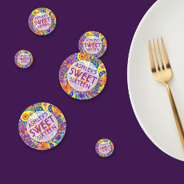 Farbenfrohe Süße 16 Geburtstagsgrundierung Konfetti