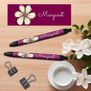 Farbenfrohe Süße Doodle-Blume Benutzerdefinierter Kugelschreiber