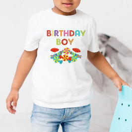 Farbenfrohe süße Fun Candy Birthday Boy Kleinkind T-shirt