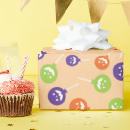 Farbenfrohe süße Halloween Lollipops Nahtlose Cree Geschenkpapier