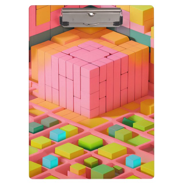 Farbenfrohe Süße Klemmbrett (Vorderseite)