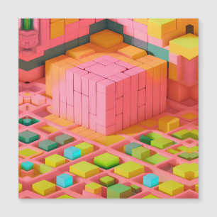 Farbenfrohe Süße Magnetkarte