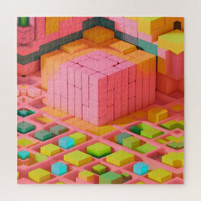 Farbenfrohe Süße Puzzle (Vertikal)