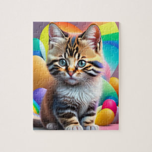 Farbenfrohe Sweet Baby Kleine Katze Puzzle