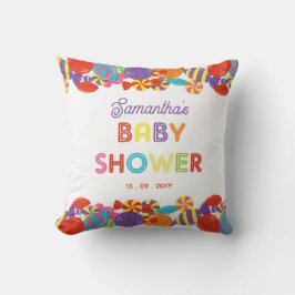 Farbenfrohe Sweet Fun Candy Baby Dusche Kissen