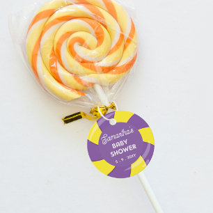 Farbenfrohe Sweet Fun Candy Theme Kinderdusche Geschenkanhänger