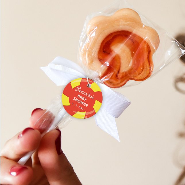 Farbenfrohe Sweet Fun Candy Theme Kinderdusche Geschenkanhänger (Candy Baby Shower Favor Tags)