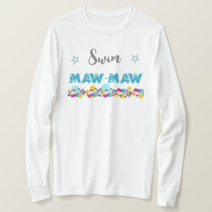 Farbenfrohe Swim Maw Maw T-Shirt