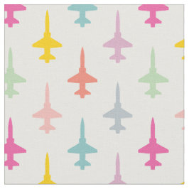 Farbenfrohe T-38 Talon Fighter Jet Pattern Pastel Stoff
