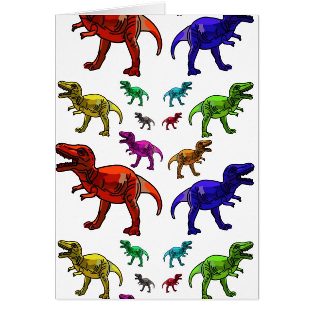 Farbenfrohe T-Rex (Vorne)