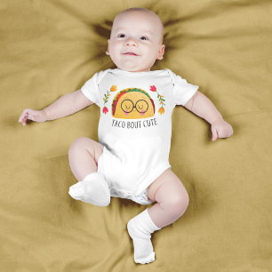 Farbenfrohe Taco Bout Niedlich Baby Girl Funny Tex Strampler