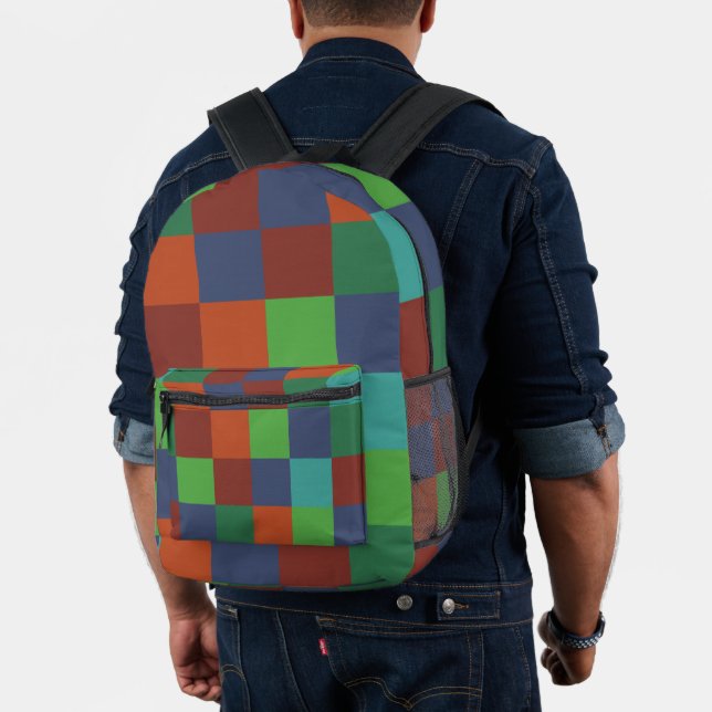 Farbenfrohe Tafel Bedruckter Rucksack (Insitu (Modell))