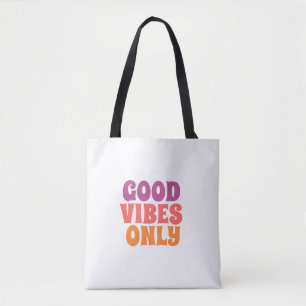 Farbenfrohe Tasche 'Good Vibes Only'