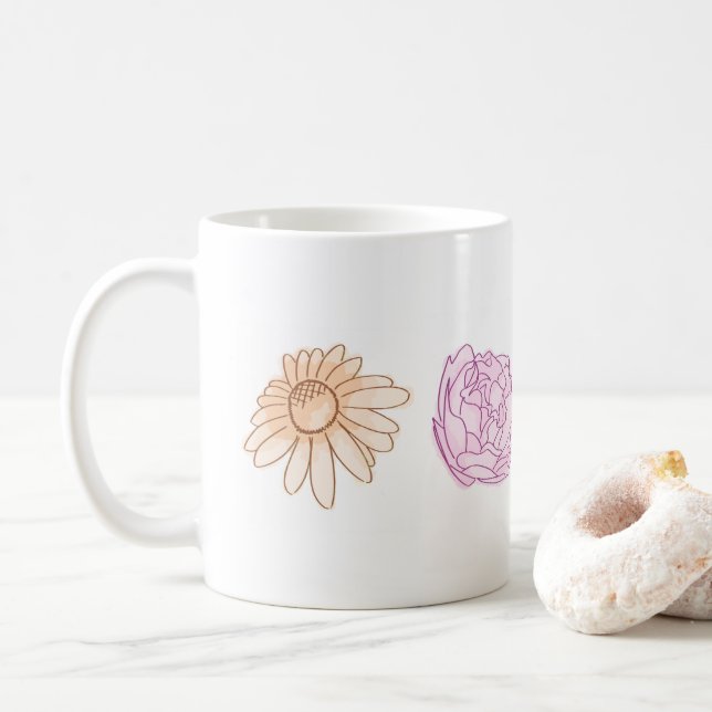 Farbenfrohe Tasse (Mit Donut)