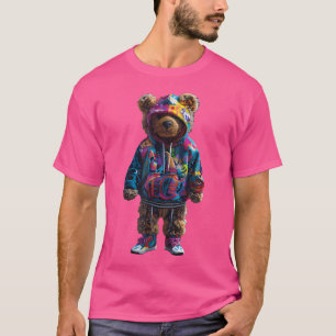 Farbenfrohe Teddybären Männer Frauen Kinder Hüftkl T-Shirt