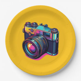 Farbenfrohe Teller aus Kamerapapapier!