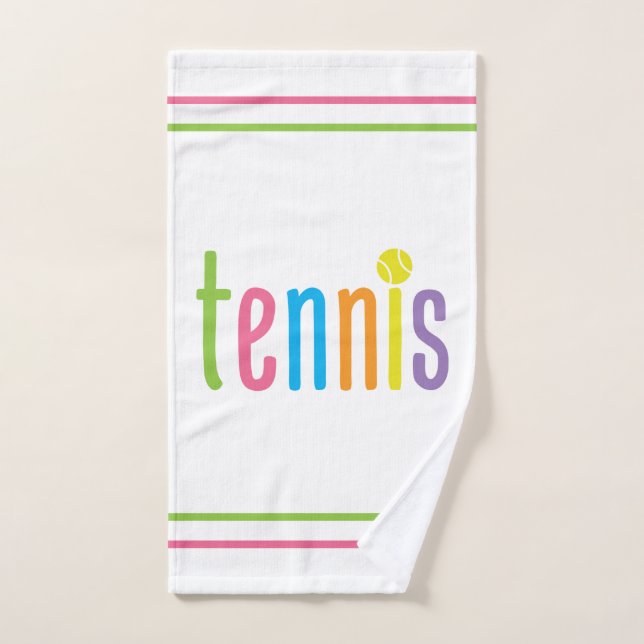 Farbenfrohe Tennishandtücher Handtuch (Handtuch)