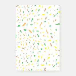 Farbenfrohe Terrazzo Pieces Post-it Klebezettel