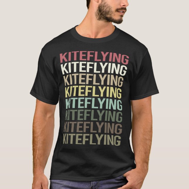 Farbenfrohe Textkitte T-Shirt (Vorderseite)