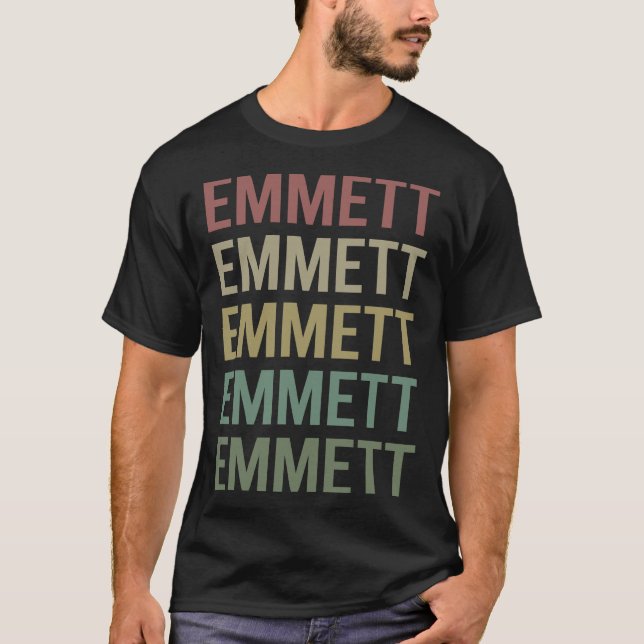 Farbenfrohe Textkunst - Bezeichnung des Metalls T-Shirt (Vorderseite)